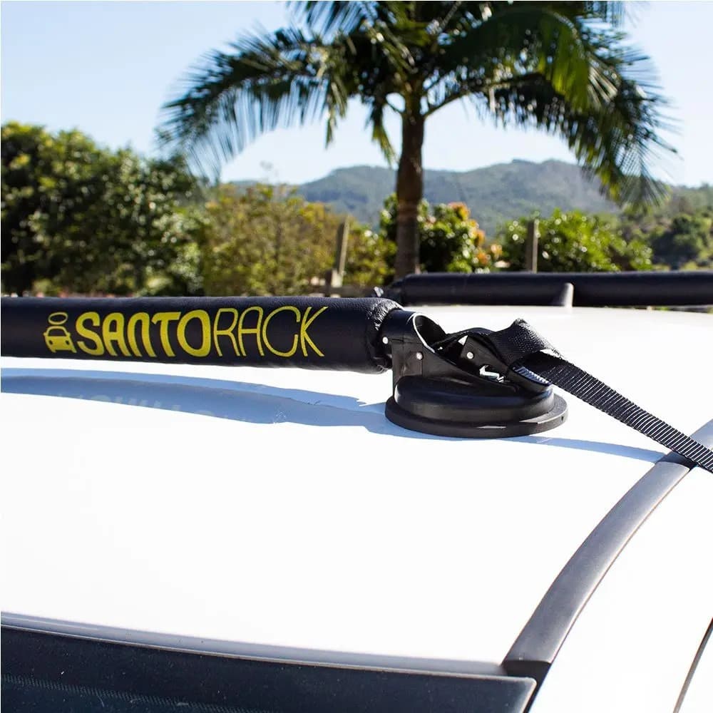 rack de 4 ventosas santo rack 50 kg suporte UNIVERSAL para teto carro p prancha surf escada stand up caiaque cargas