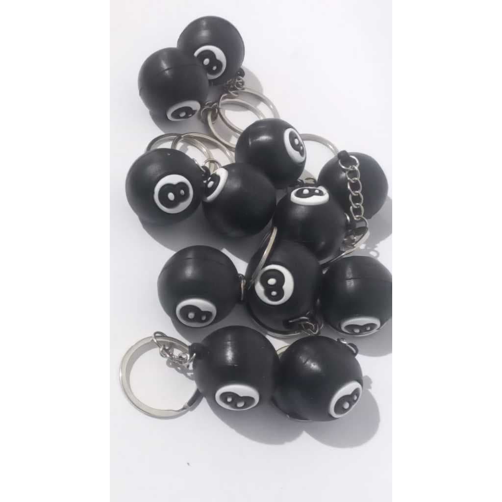 kit 120 chaveiros chaveiros Sinuca, material Borracha