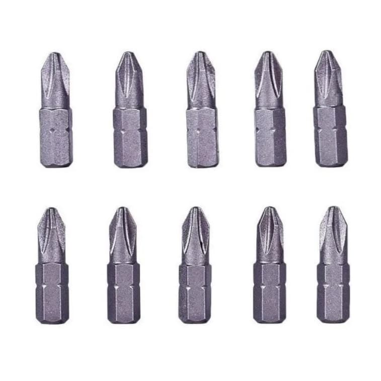 Jogo de Bits Phillips kit De Parafusadeira 10 peças Fertak