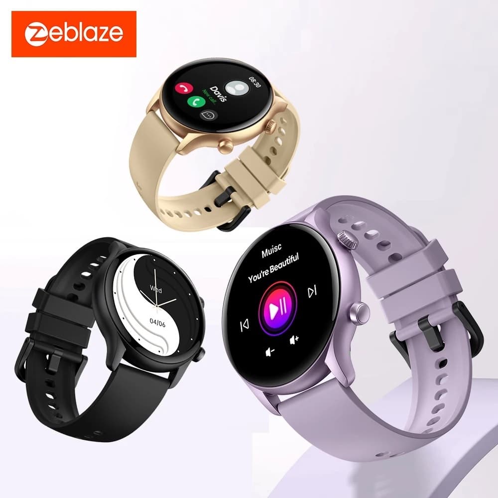 Smartwatch Zeblaze Btalk 3 Plus - Atende Ligação, Modo Sport, Tela HD 2.5D