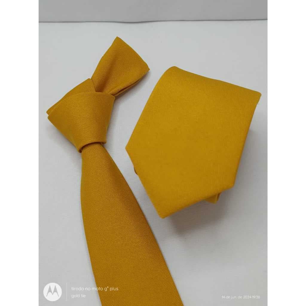 Gravata masculina Mostarda amarela R11,90 acima de 4 unidades - Verificar na página da loja!!!