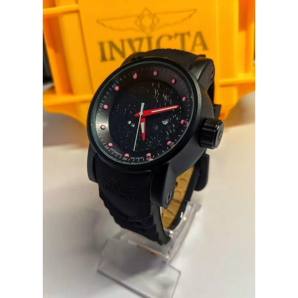 Relógio Yakuza masculino Premium Promoção pulseira Preto dourador a prova de água Acompanha a Caixa