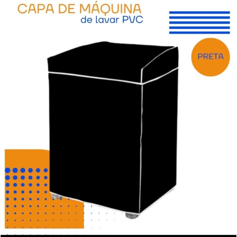 Capa de Máquina de Lavar PVC C/Tampa Todos os Tamanhos - ENVIO IMEDIATO
