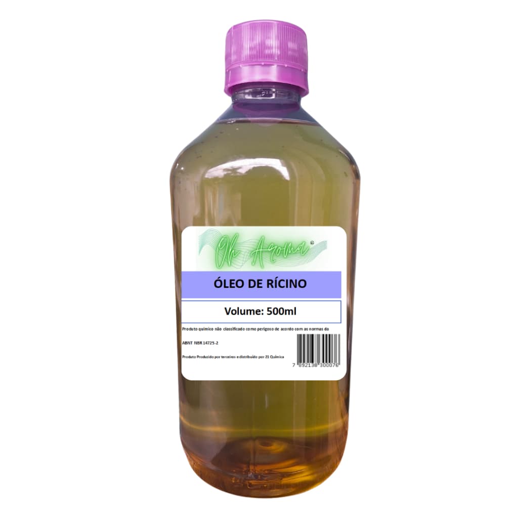 Óleo De Rícino Prensado Á Frio 100% Puro 500ml