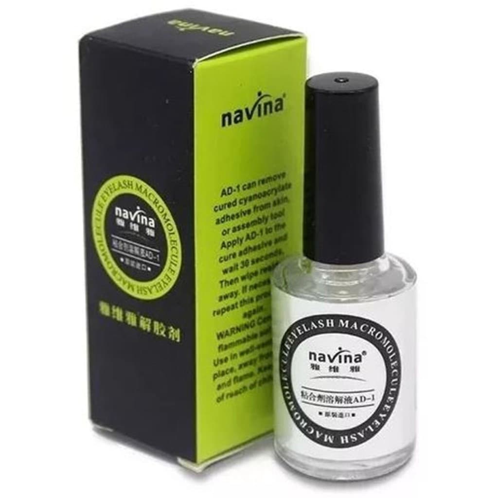 Removedor Líquido De Cola De Cílios Fio A Fio 10ml Navina