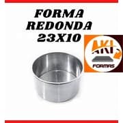 FORMA REDONDA FIXA 23X10 DE ALUMINIO PARA ALTA TEMPERATURA COM NOTA FISCAL (CAIXA 2)