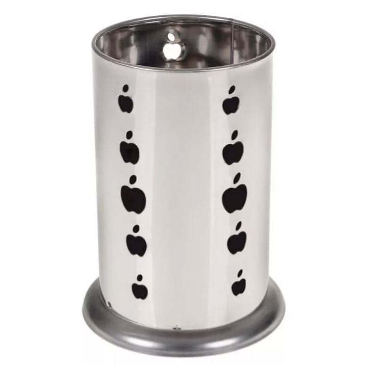 Porta Talher Escorredor Vazado Inox - Escorredor Seca Talheres Aço Inox Louça Porta Talher Premium - Porta Talheres Cozinha Fundo Vazado - Panami