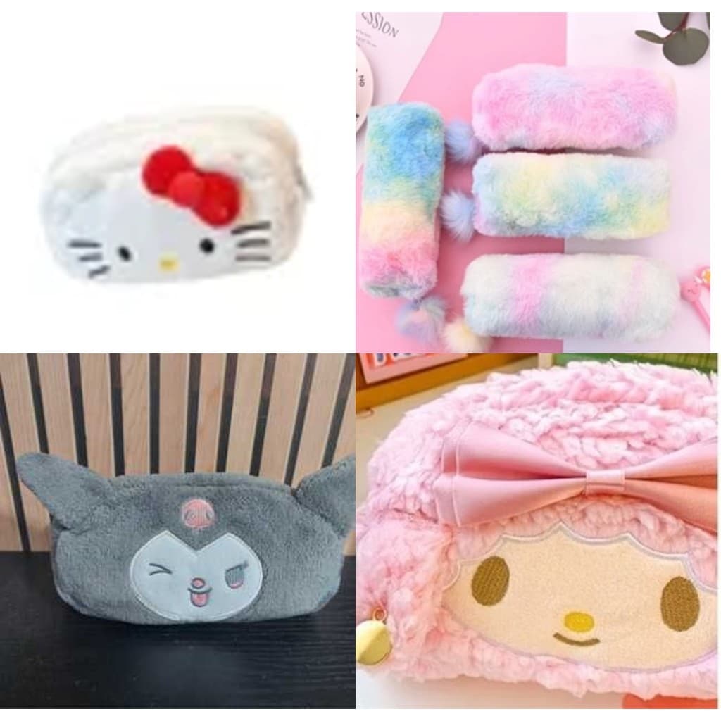 Estojos de pelúcia - Turma Sanrio Hello Kitty - Plush Infantil ou Adulto - Lindos - Modelos variados