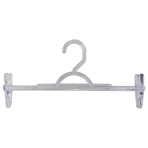 20 Cabides Saia Reto Acrílico com Presilhas Slim Alta Pressão