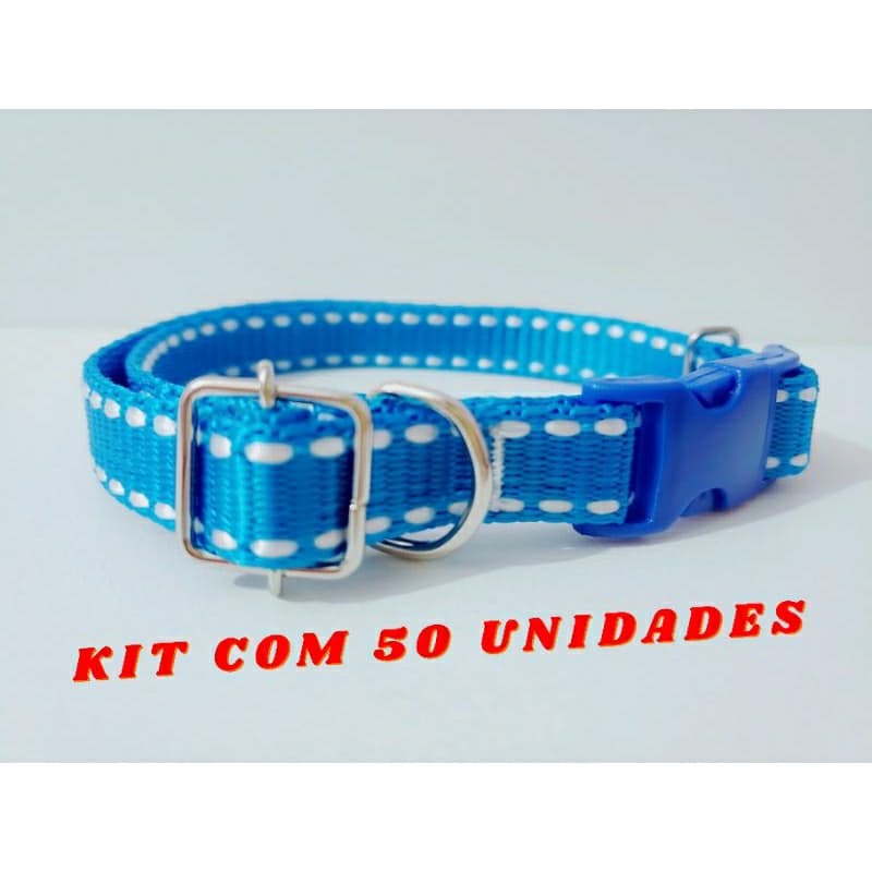 KIT c/ 50 coleiras para cachorro de pequeno e médio porte