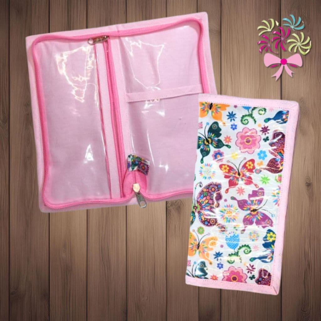 Kit Higiene Bucal com Toalha Porta escova de Dente tipo Nécessaire Bolsinha Pasta de Dente