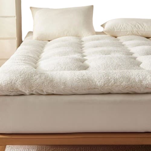 Pillow Top Protetor de Colchão Macio 400 Fios Soft Pele de Carneiro King Queen Casal