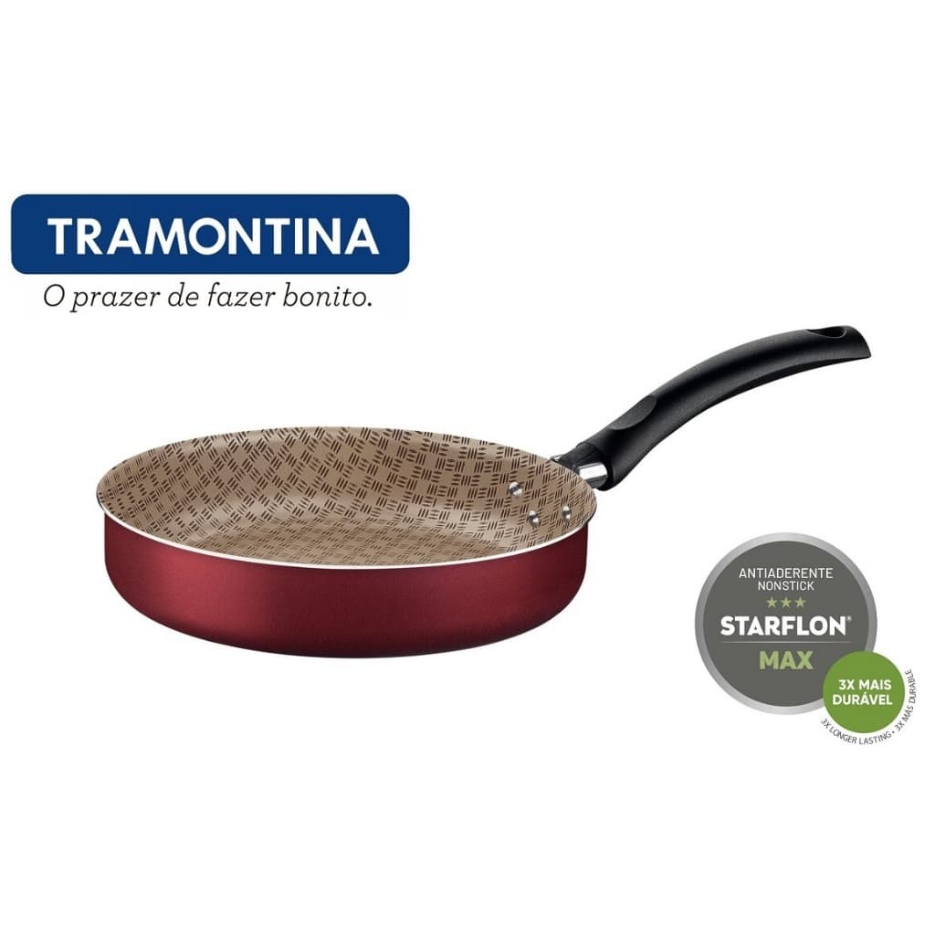 Frigideira Antiaderente Reta 22cm 1,7 Litros Tramontina Turim