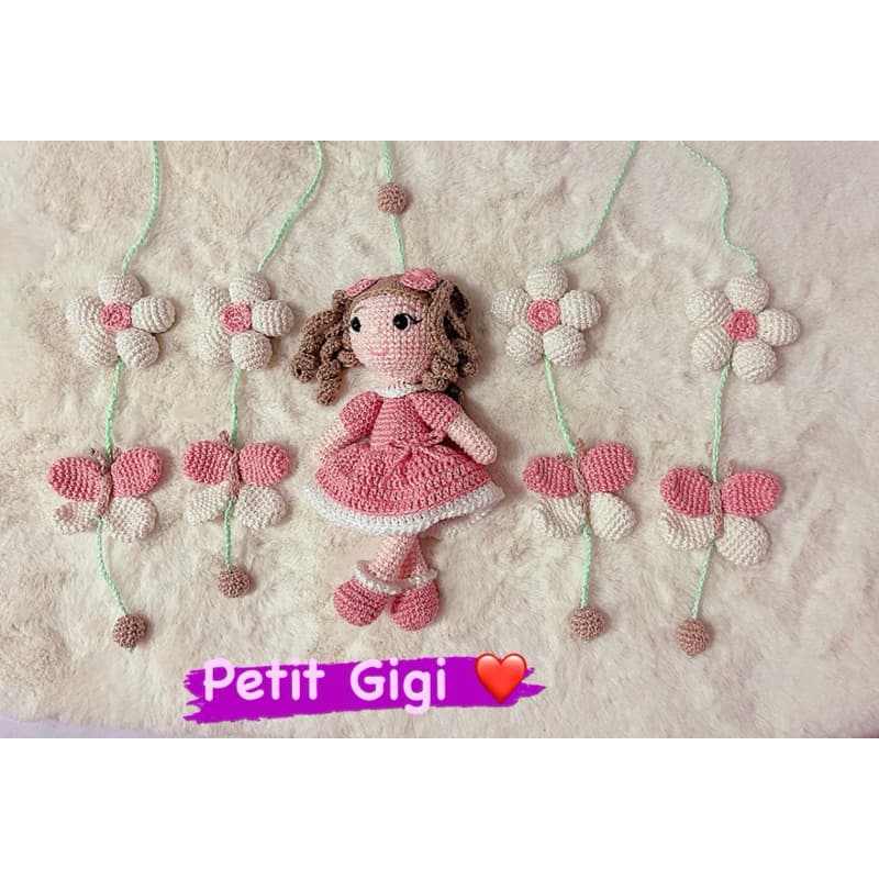 Móbile Amora Amigurumi (Monte seu móbile )