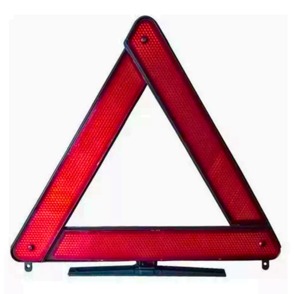 Triangulo P/ Carro - Sinalização De Segurança Preto