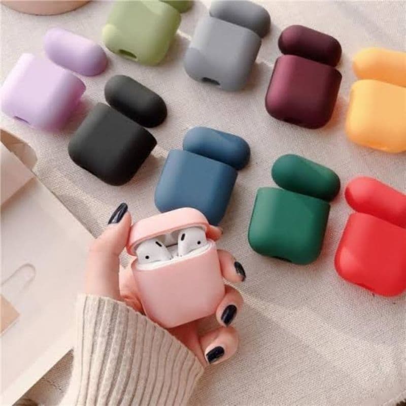 capa hard case silicone duro airpods 1 e 2 geração