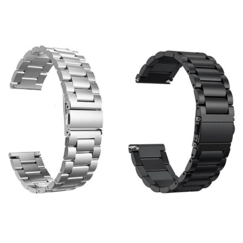 pulseira metal aço inoxidável relógio smartwatch 22mm