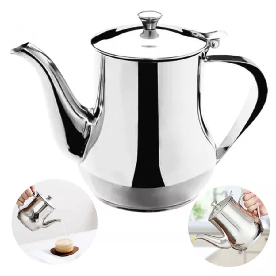 Bule De Inox Para Café Cha 280/420/550ml Cafeteira Portátil Leiteira Multiuso