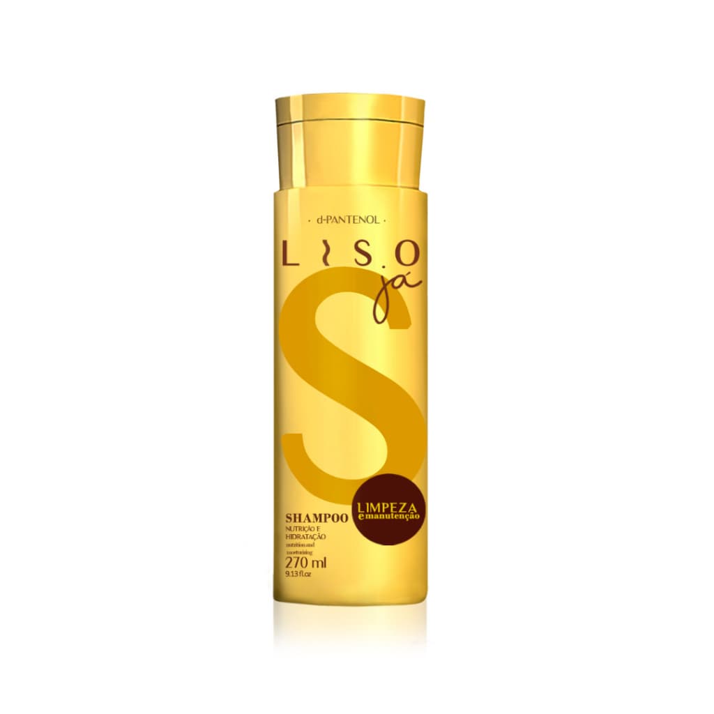 Shampoo Liso Já D-Pantenol 270ml Nutrição e Hidratação