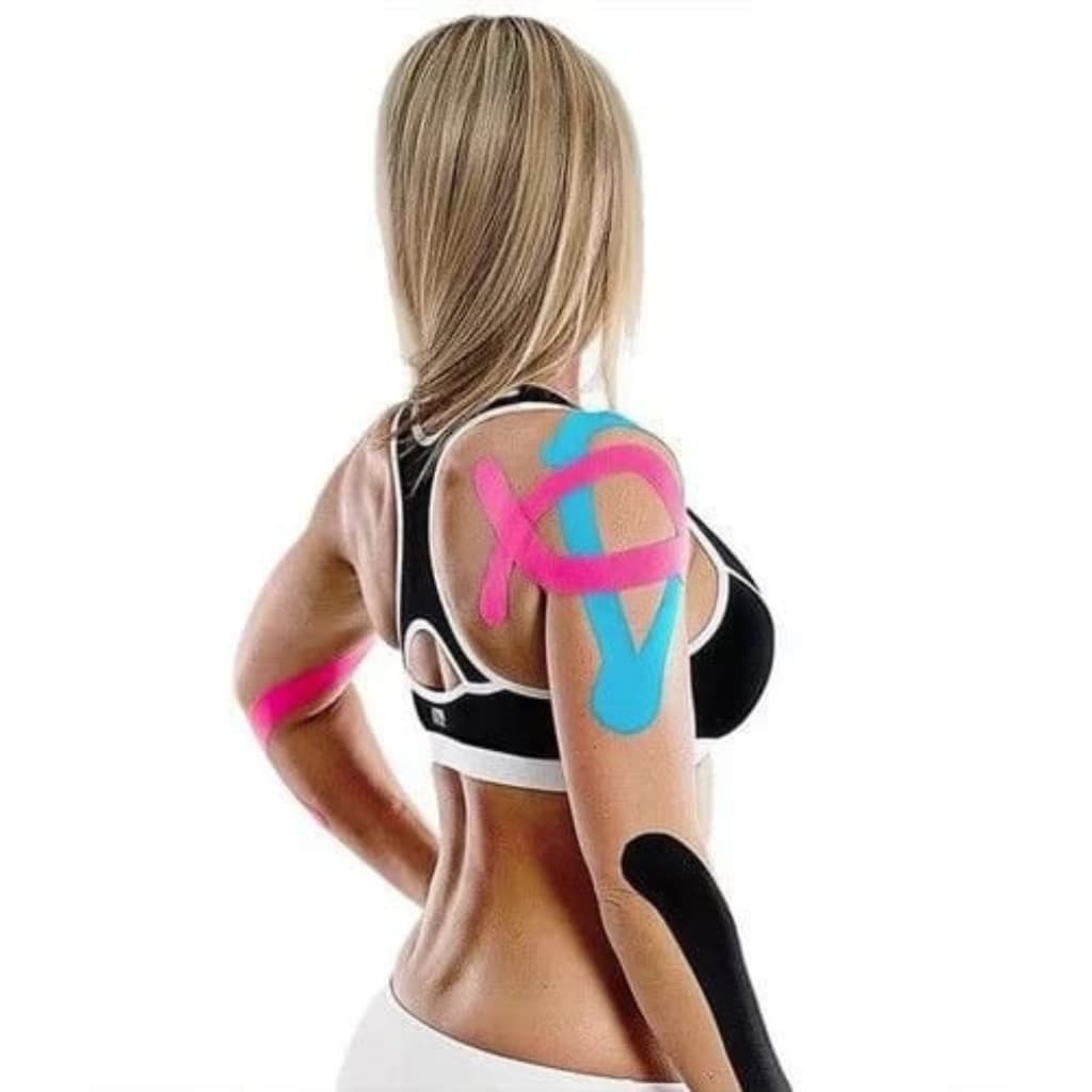 Fita Knesio Tape Bandagem adesiva funcional alivia a dor lesão atleta Tape Fisioterapia Rolo Adesivo