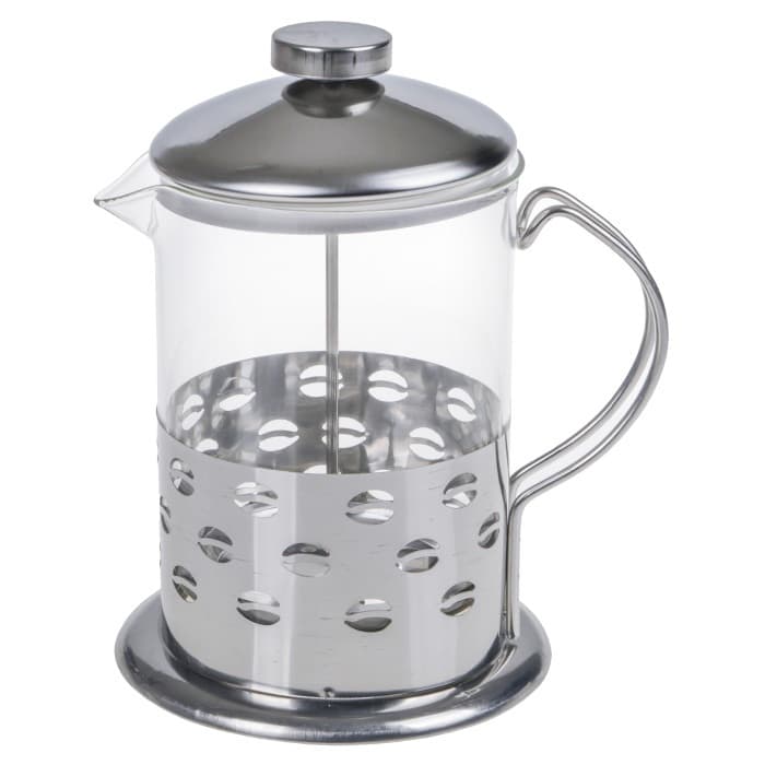 Cafeteira Prensa Francesa de Inox e Vidro Café Cremeira Chá Capuccino ARTHI