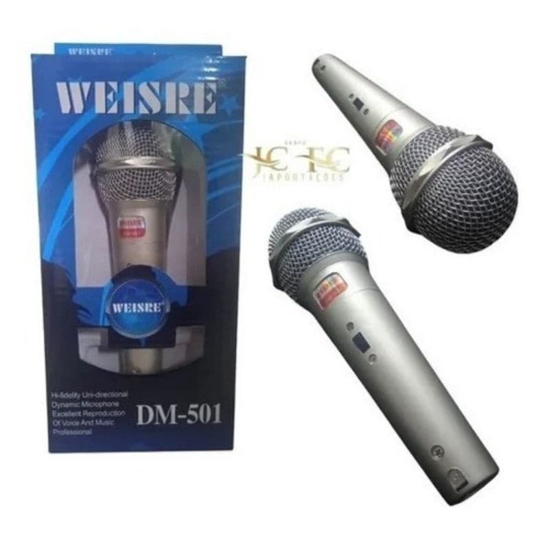 Microfone Profissional De Mão Dinâmico Karaokê
