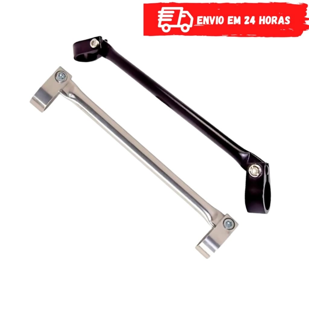 Barra Travessa Barrinha De Guidão Moto Bike 230mm( Polida)  P/Reforçar Guidão