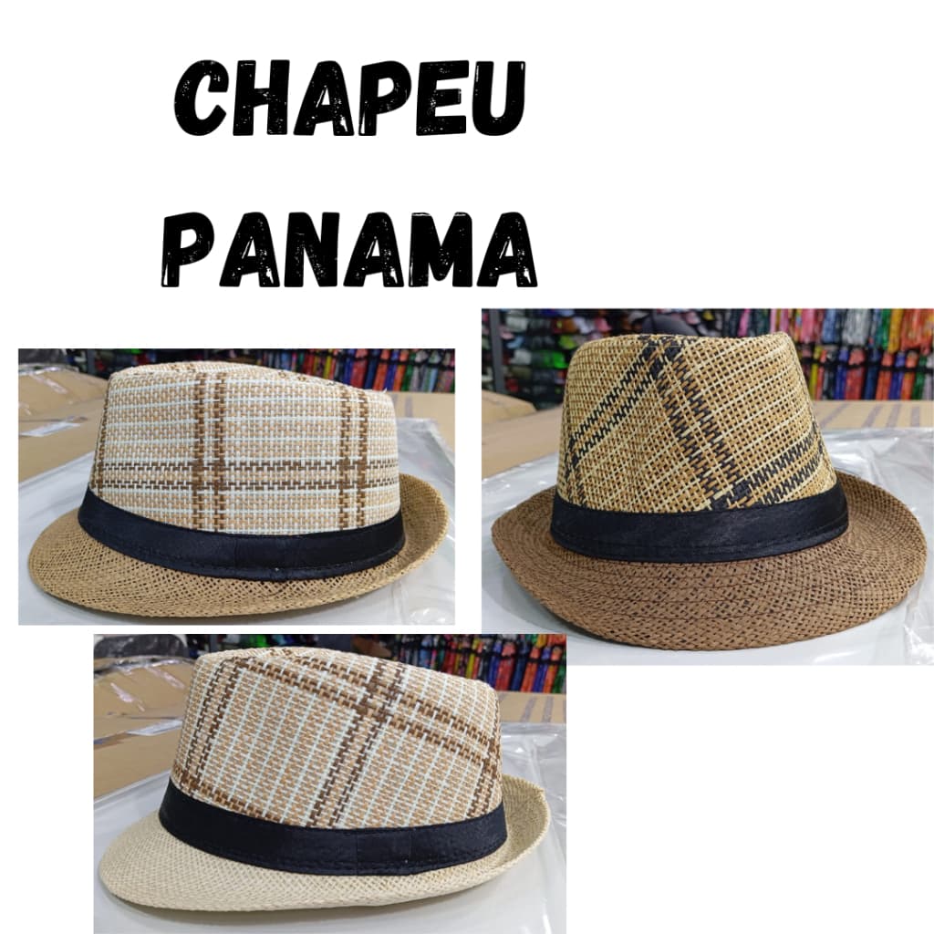 Chapéu Panamá Masculino Feminino Unissex Boné Sombreiro Adulto