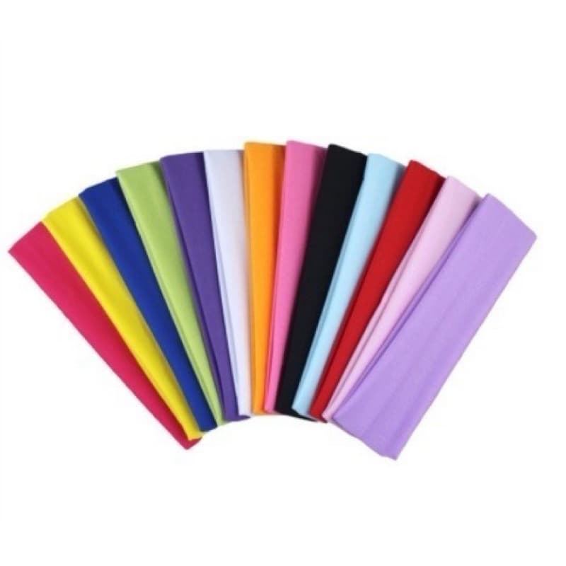 Kit Faixa De Cabelo Confortável Elástica Colegial Esporte Tiara Academia Lazer Passeio Yoga Headband Lançamento