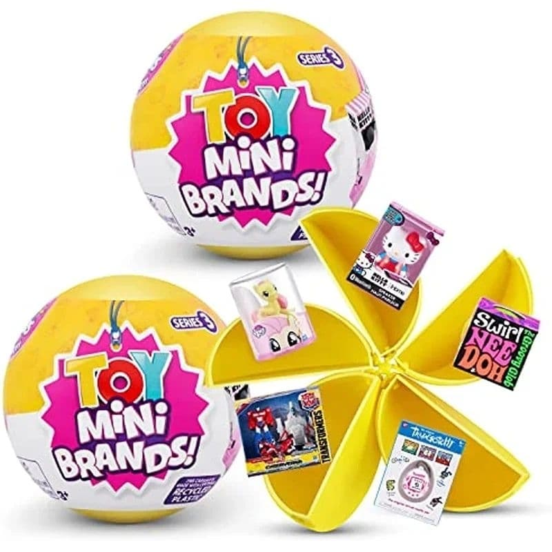 Bola surpresa Mini Brands (com 5 miniaturas por bola)