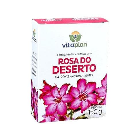 Fertilizante Adubo Para Rosas do Deserto Vitaplan Nutriplan 04-20-12 - 150g