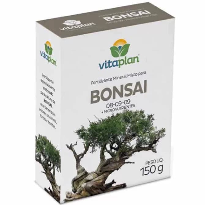 Adubo Fertilizante Mineral Bonsai 150g 08-09-09 + Micronutrientes - Vitaplan - Nutriplan 150g