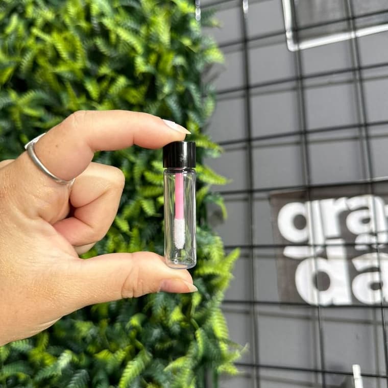 Kit 100 Mini Frasco de Batom ou Gloss Vazio Lip Tubo balm Repositor Recipiente Cosmético Retoque