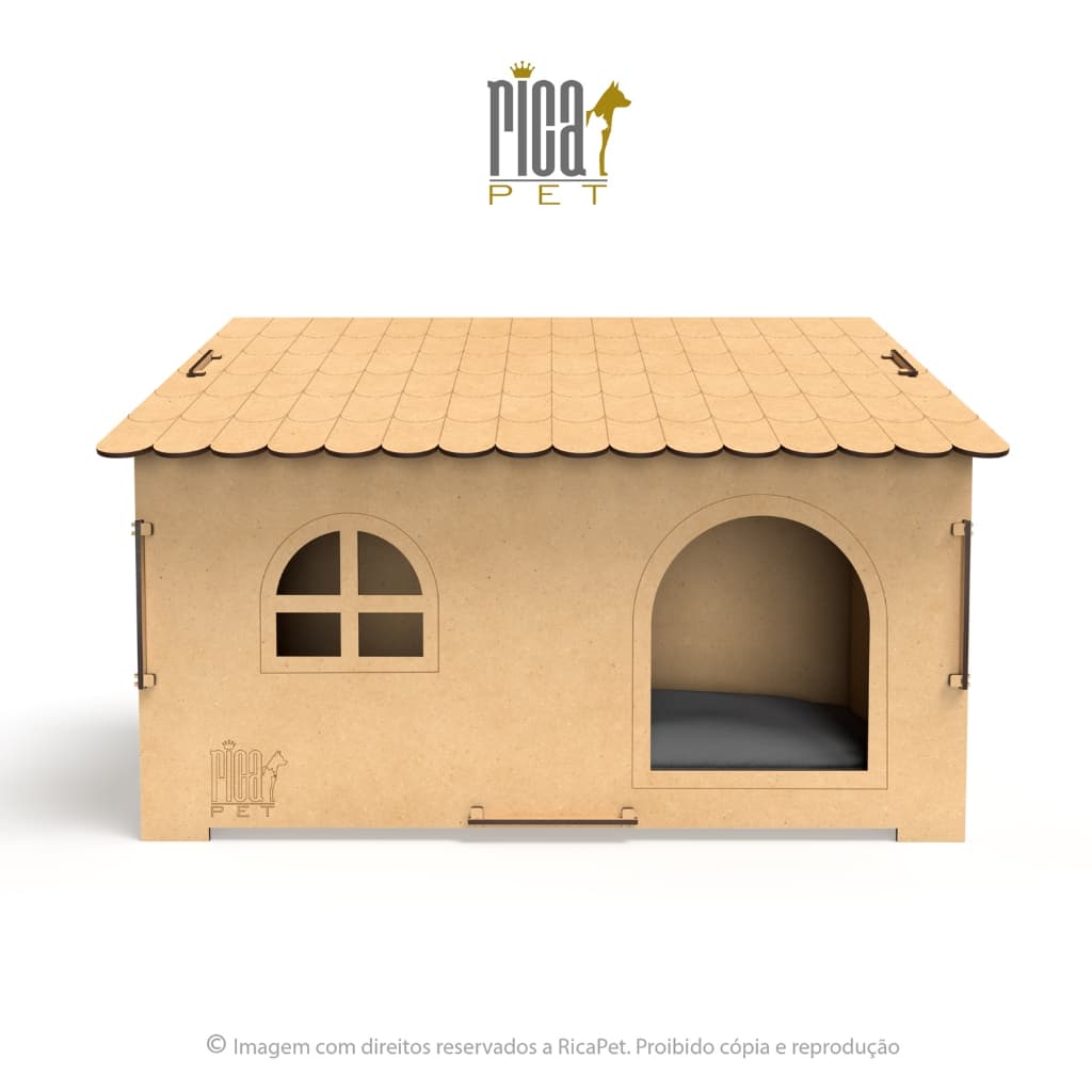 Casinha Caminha Pet Cachorro Gato Luxo Cama Casa Colchão Ricapet