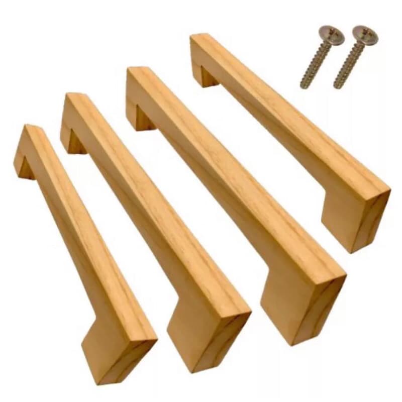 kit 2 puxadores pinus 320mm de furo a furo