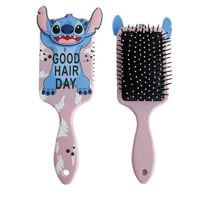 Escova Para Cabelo Lilo E Stitch Desenho Cor Rosa