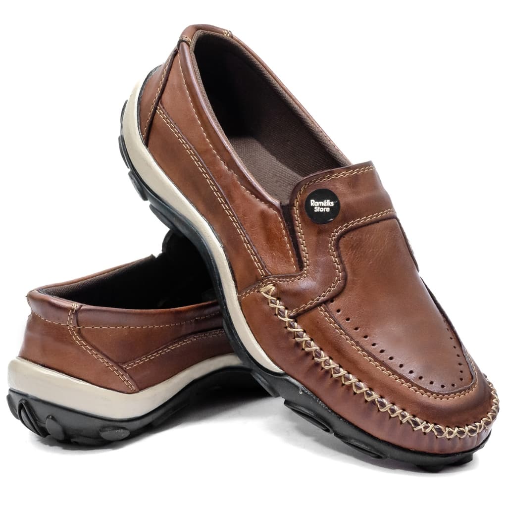Sapatilha Mocassim Masculina todo em Couro Legítimo - 2020