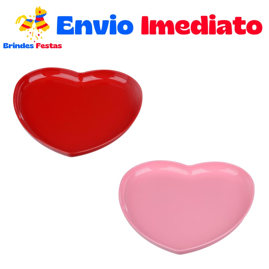 Kit-4-Bandeja Coração-Festa-Decoração Novo