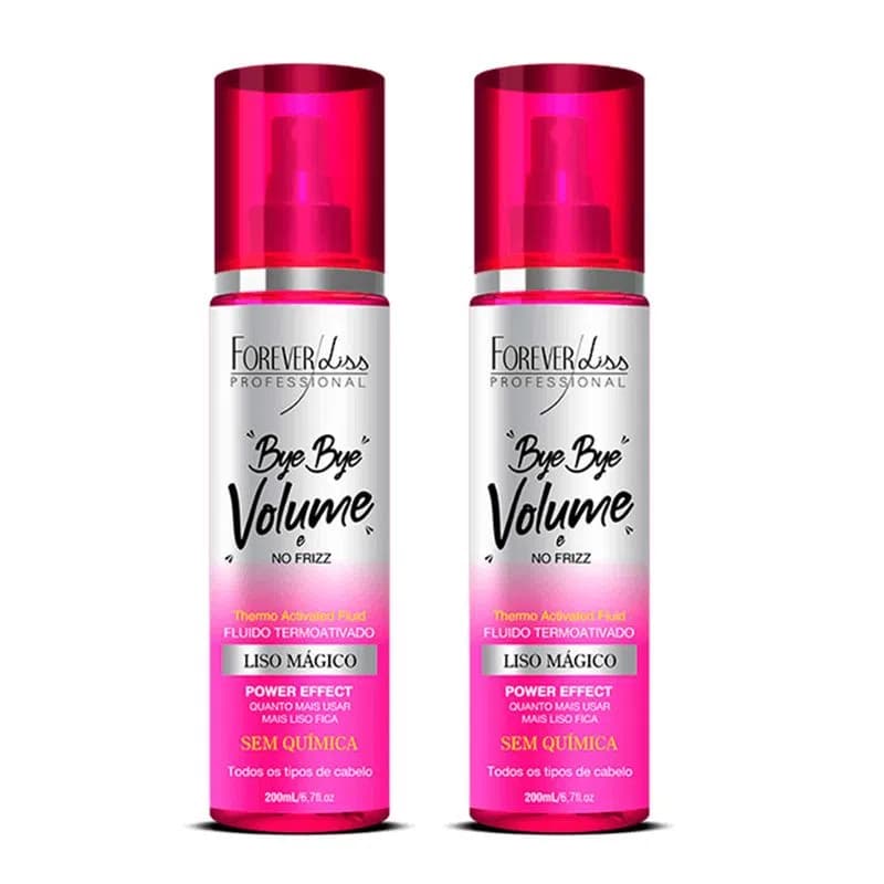 Combo 2 Bye Bye Volume e No Frizz Liso Mágico 200ml