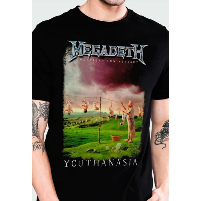 Camiseta Megadeth - Youthanasia Consulado do Rock camiseta de banda camiseta de rock heavy metal