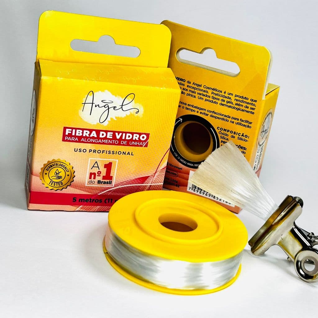 Fibra de Vidro Rolo Carretel Angel Fibras 5 Metros - kit c/ 3