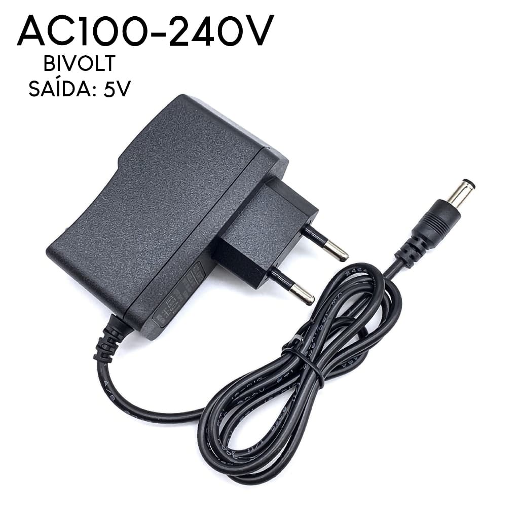 Kit 10 fonte de energia alimentaçao bivolt 5v 2a para tv box 2A Original