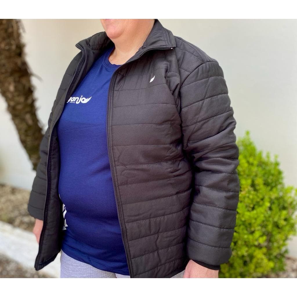 Jaqueta Plus Size Unissex Puffer com Fibra em NYLON veste até G10 Dyanjo Inverno Masculina carpachos