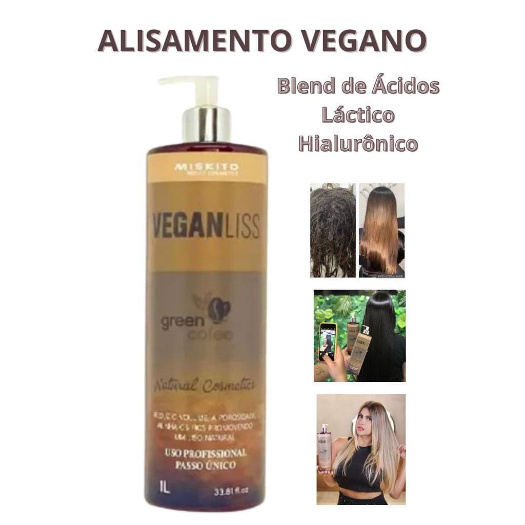 VEGANLISS - ALISAMENTO VEGANO COM ÁCIDO HIALURÔNICO 1L - KAEDO/OPLIPHICA