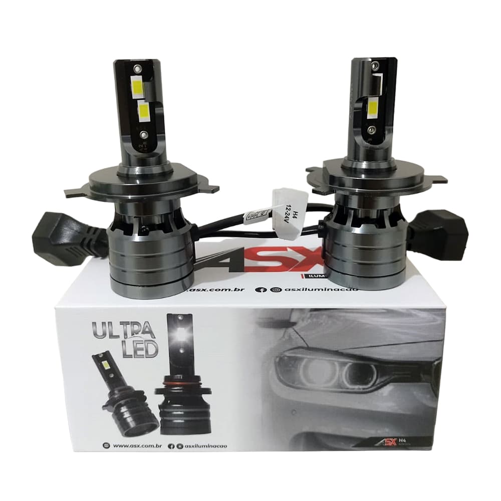 Ultra Led ASX 70w 10.000 Lumens Bivolt 12v 24v Csp H1 H3 H4 H7 H8 H11 HB3 HB4 H16 H27