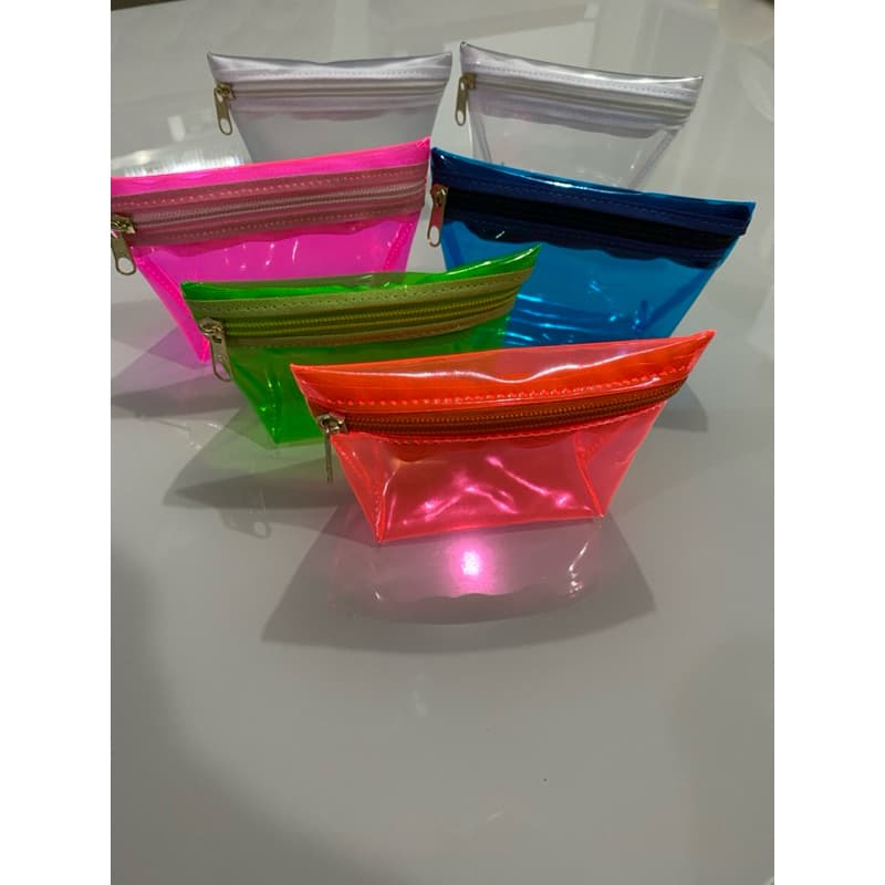20 Mini Necessaire bolsinha PVC Neon Ótima ideia de lembrancinha para sua festa/colorida/festa/lembrancinha/