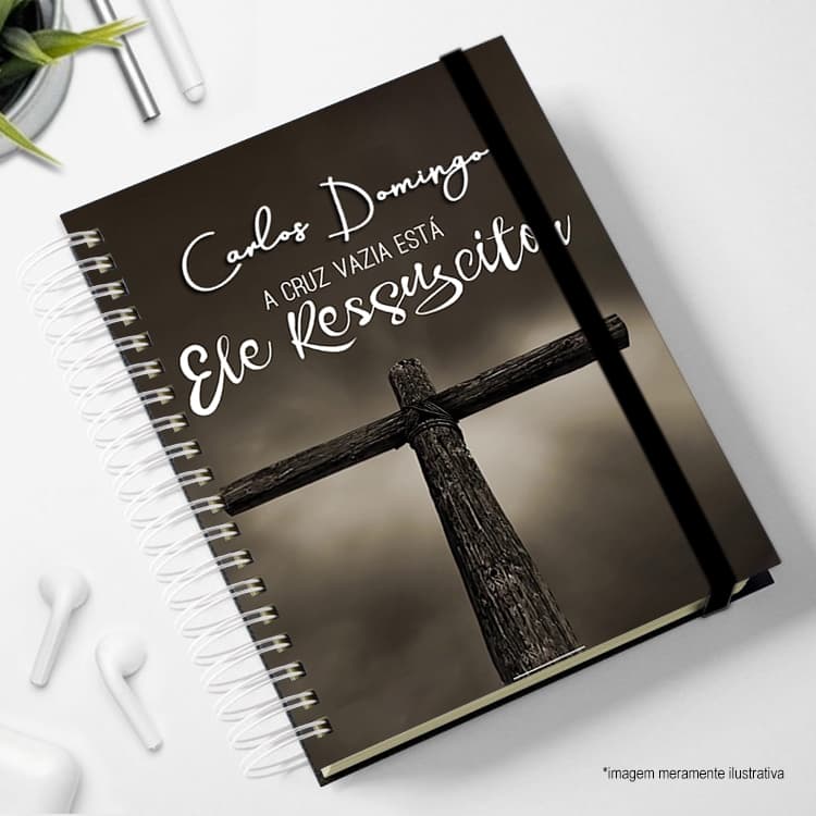 Agenda biblica 2026 gospel Jesus para pastor pastora com nome e elastico colorido religião pais