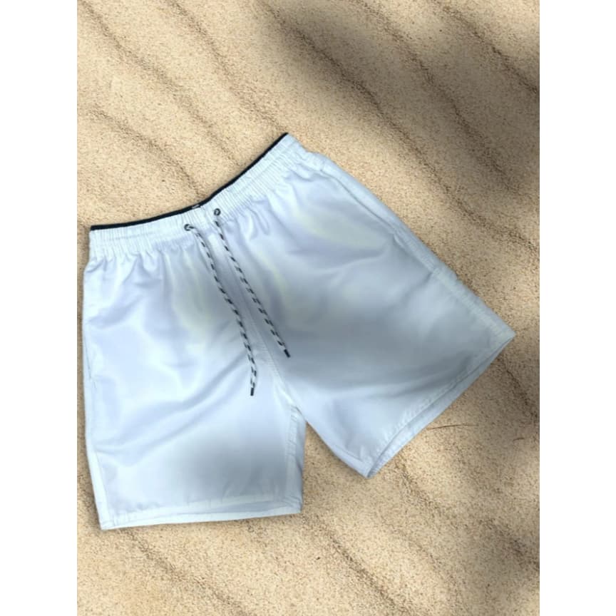 Bermuda De Praia Mauricinho Short Tactel Masculino Liso