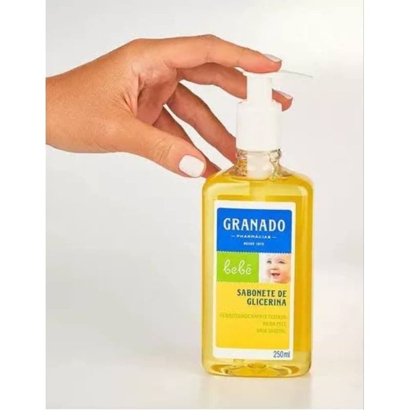 Sabonete Líquido Granado, bebês Glicerina Tradicional,uso diária banho,cuidados com bebê, higiene.