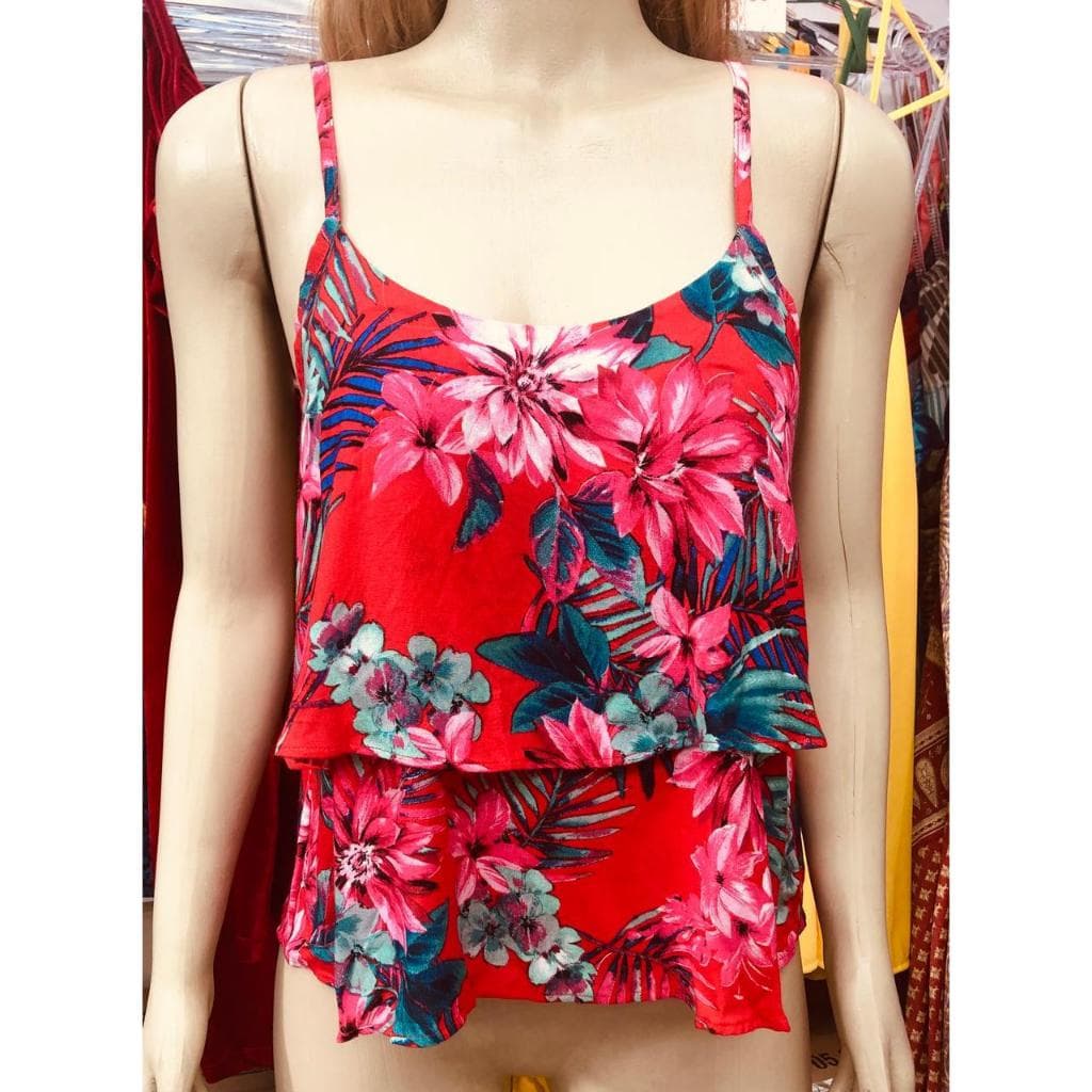 Blusa alcinha tecido viscose